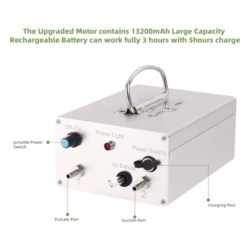 3L Goat Milking Machine,Battery Rechargeable Portable Milker,304 Food Bucket - size: 3L Goat