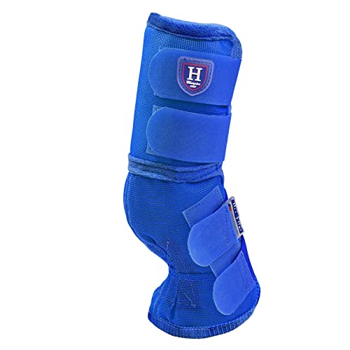 Harrison Howard Horse Leg Guard Stomp Reduction Hook and Loop Closures Rubbing Prevention - color: Deep Blue, size: Arab Medium (Pack of 4)