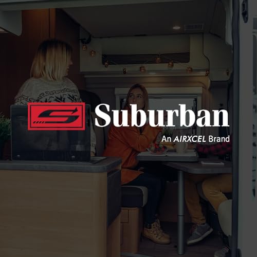 Suburban Single RV Water Heater ON/OFF Wall Switch, Black (234229) | Integrated indicator light, controls tank or tankless models from inside the RV, easy install, interior mount design - color: Black