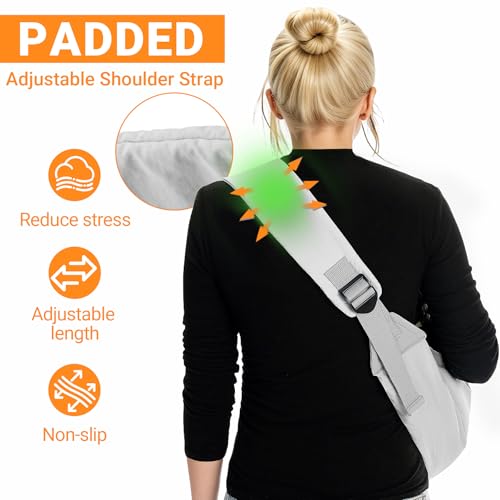 Dog Carrier Sling for Small Dogs,Adjustable Pet Pouch Carrier | Escape-Proof Safety Durable & Easy-Care Construction Smart Storage & Lightweight Portability Versatile for Active Lifestyles - color: Grey