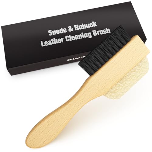 Suede Eraser & Brush Double Sided – Suede Shoe Cleaner for Stains | Dual Sided Suede Eraser + Soft Bristle Brush, Gentle on Delicate Suede & Nubuck — Rub Out the Stain, Brush Back the Nap - size: 6 - Double Sided Brush