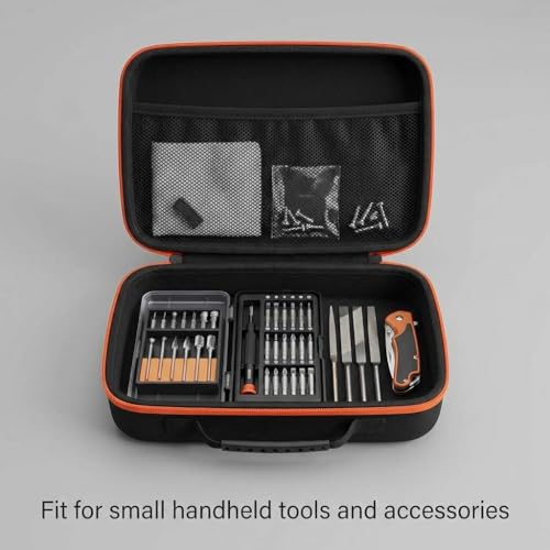 QWORK Compact Tool Storage Case 33×22.5×9cm – Shock‑Resistant Portable Organizer for Small Tools, Accessories & Sharpeners - size: 1 Pack