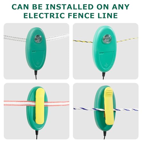 5 Pack Detects Electric Fence Energizer Pulse Flash Signal LED Light | Tester Indicator for pulsed energizers | Alert Device That Clips to Wire or Tape Fences - style: 5 Pack