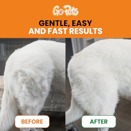 GoPets Self-Cleaning Slicker Brush for Dogs & Cats, Deshedding & Dematting | Retractable Bristles, Undercoat Tool for Long Haired Dogs, Non-Slip Handle, Detangler Comb for Mats & Shedding Fur - style: Slicker Dematting Comb