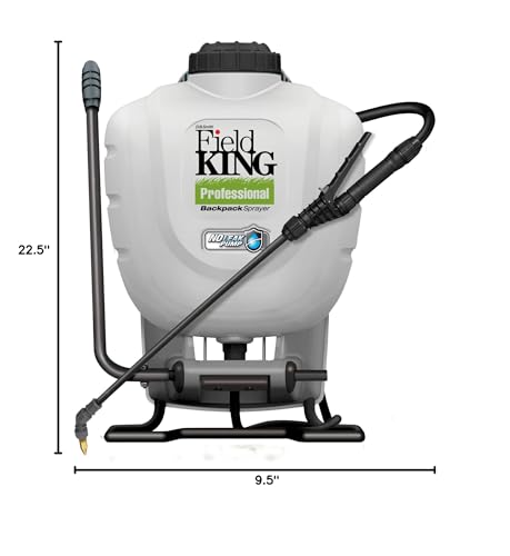 FIELD KING 190328 Backpack Sprayer, 4 Gallon, with Internal No Leak Pump Design Delivers 150 PSI - style: Base Model, Manual