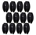 Black Corner Post Electric Fence Insulator, 12 Pcs | For Poly Wire
