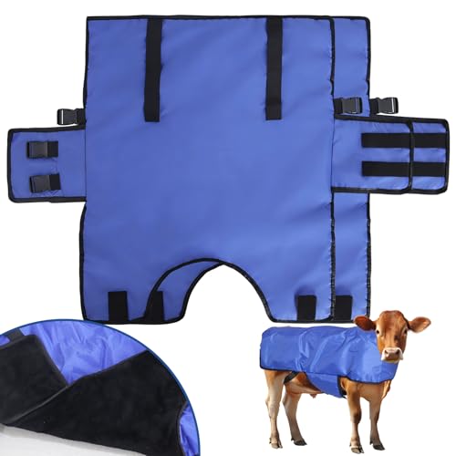 Calf Blanket Goat Coats Winter Jacket Calves Warming Blanket Warm Thickened Waterproof Windproof Calves Livestock Warm Clothes for Goats, Alpacas, Donkeys and Other Livestocks (2)
