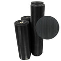 Rubber-Cal Fine Rib Corrugated Rubber Floor Mat - 1/8" x 3ft x 2ft Black - size: 24"L x 36"W x 0.1"Th