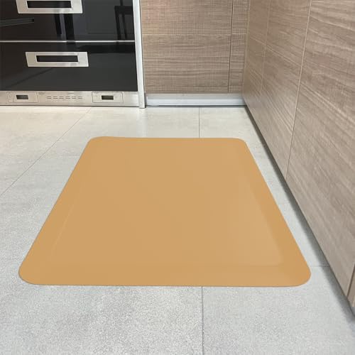1" Extra Thick Anti Fatigue Floor Mat 30" L x 20" W,Kitchen Mat, Standing Desk Mat,140D Advanced PU Foam Ergonomic Comfort at Home, Office, Garage, Sink (Orange) - color: Orange, size: 30"L x 20"W x 1"Th