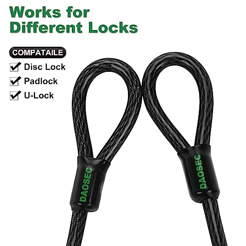 15 ft x 1/2" Heavy Duty Cut-Proof Security Cable, Kayaking & Outdoor Equipment - size: 15FT