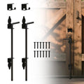24" Heavy Duty Cane Bolts for Gates with Black Rustproof Powder Upgraded Hardware Gate Drop Rod for Wood PVC Vinyl Fences Gates, Double Doors-2 Pack - size: 24 Inch-2pack