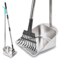 Dog Pooper Scooper for Large Dogs with Large Capacity Tray | 36" Long Handle Stainless Steel Dog Poop Scooper for Dogs,Lightweight Dog Poop Scooper for Yard