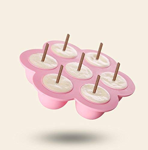 2 Pack Silicone Egg Bites Mold for Instant Pot Accessories - Fits Instant Pot 5,6,8 qt Pressure Cooker Baby Food Freezer Tray with Lid Reusable Storage Container, Pink/blue