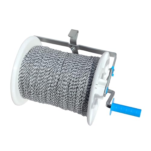Electric Fence Maxi 3:1 Geared Reel Prewound 3280ft 6 Strands Polywire PK1 - size: 3280 ft x 1 Maxi Reel