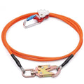 12ft Steel Wire Core Flipline, 3300Lbs Arborist Positioning Lanyard Kit | 1/2" Tree Climbing Gear with Triple Lock Carabiner, Steel Swivel Snap & Rope Grab for Tree Climbing Fall Protection - size: 1/2’’ x 12 ft