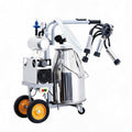 Cow Milking Machine Portable, 55kPa Strong Suction Electric Milker with 6.6Gal 304 Stainless Steel Bucket, Pulsation System for Comfortable Milking, 15000RPM Motor for Cows Goats Sheep