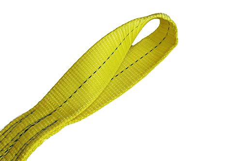 Kennedy Wire Rope & Sling Company 2inches x 20' 2-Ply Twist Eye Polyester Lifting Sling (Various Sizes in Listing) Made in The USA - color: 2" 2-Ply Twist Eye (Type 4), size: 2" x 20'