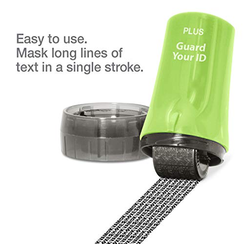 Guard Your ID Identity Theft Protection Roller Stamp for Mail & Documents - color: Green, size: Standard