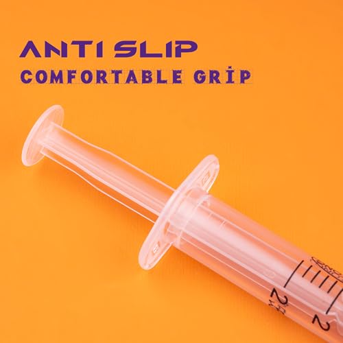 2.5ml Syringes with 25G 1 Inch Needles Luer Lock Disposable Syringe for Liquids, Individually Wrapped, Pack of 100 - size: 2.5ML-25G 1"
