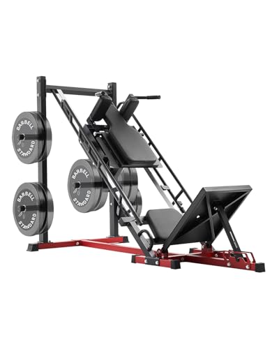 VEVOR Leg Press Machine, 700/550/440 LBS Capacity Lower Body Special Leg Machines, Adjustable Leg Strength Workout for High-Intensity Presses, Home Gym Workout Training Weight Equipment - style: Hack Squat Leg Press Machine 2000lbs