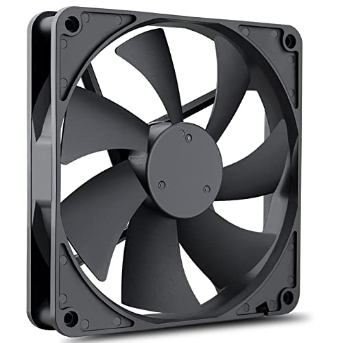 GDSTIME 12V Cooling Fan 1425, 140mm x 25mm Dual Ball Bearings Brushless Fan | 140x140x25mm, 1425, Replacement for PSU, Heater, Wine Fridge Condenser - size: 140x25mm