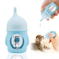 Ergonomic Pet Nursing Bottle,Puppy Bottles for Nursing Puppy Milk - 20ml Slow Flow Kitten Bottle Feeding kit for Newborn Kittens/Puppies/Small Animals, Easy-Clean Silicone Feeder (‌Blue‌) - color: ‌Carolina Blue‌