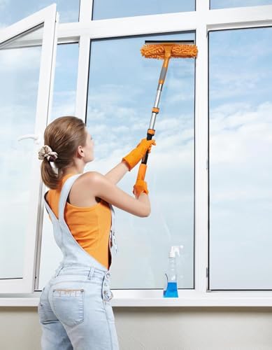 1.5-3 ft Long Paint Roller Extension Pole, Multi-Purpose Telescopic Handle | Extension Pole with Universal Twist-on Metal Tip // Lightweight & Sturdy Pole for Painting, Dusting and Window Cleaning - size: 3 feet