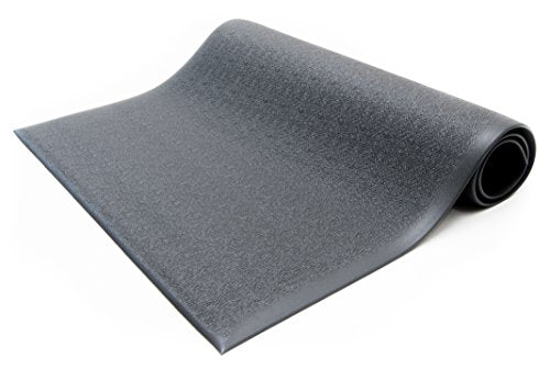 Bertech Anti Fatigue Floor Mat, 3ft. X 5ft. Black, Textured Pattern, Bevelled on All Four Sides - size: 60"L x 36"W x 0.4"Th, style: Textured Pattern