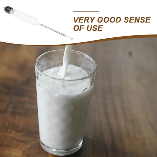 MAGICLULU Lactometer Hydrometer for Milk Density Measurement Portable Manual Dairy Lactate Meter Kitchen Supply Tool 6.69In