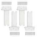 4 Pack 8" Door Hinges,300 Lbs Capacity Heavy Duty Gate Hinges | Matte white T-Strap Shed Gate Hinges Barn Door, Shed Doors, rust-resistant,durable (8 inch- U - 4 Pack)-Patent Pending - size: 8 inch- U - 4 Pack