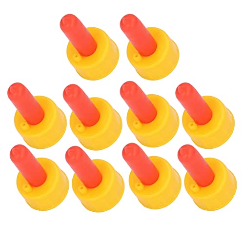 Gavigain 10Pcs Goat Nursing Nipple,Resilient Silicone Milk Drink Bottle Nipple for Animals,Sheep Nursing Feeder Nipple for Orphaned Small Animal Feed,Soft Rubber Pacifier for Nursing Lambs and Goat