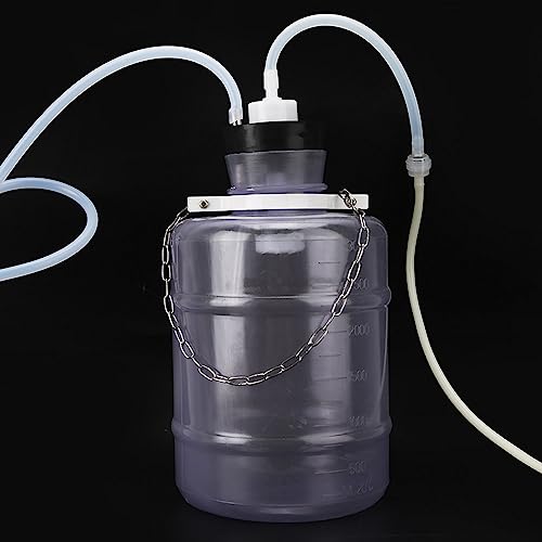 Yosoo Health Gear Goat Milking Machine Kit, Manual Vacuum Pump System | 3L Portable Household Milker, Cow Farm Bucket Pail, Stainless Component, Homestead Dairy, Hand Operated Extractor