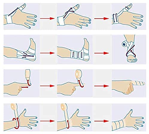 Self-Adhesive Bandage Wrap, Breathable, Elastic, 3 Inch, 8 Rolls - color: Black, size: 3 Inch (Pack of 8)