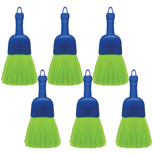 LOLA Whisk Broom, Hand Brush, 6 Pack, Durable Bristles, Whisks Away Dirt & Debris, Compact, Hang Hole for Easy Storage, Indoor/Outdoor - size: 6 Pack, style: Classic