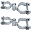 2 Pack 1-3/8" x 2-3/8" Chain Link Fence Gate Hinge Kit,Galvanized Steel Chain Link Fence Pipe gate Hinge with 2 PCS Female Hinges and 2 PCS Male Post Hinges, Bolts & Nuts Included - size: 2-3/8" x 1-3/8"(2 Pack)