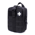 Molle Pouch, Sturdy 600D Nylon Tactical Medical Pouch,Rip-Away EMT First Aid Pouch (Bag Only) - color: black1