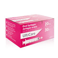 UltiCare 20mL (4 TSP) Oral Syringe – Uses Include Oral Administration of Medicine for Infants. Oral Tip with Cap, Sterile Individually Wrapped, 30 Count | Oral Medication Delivery and Feeding | Ideal for Infants, Toddlers and Pets | Sterile, Individually