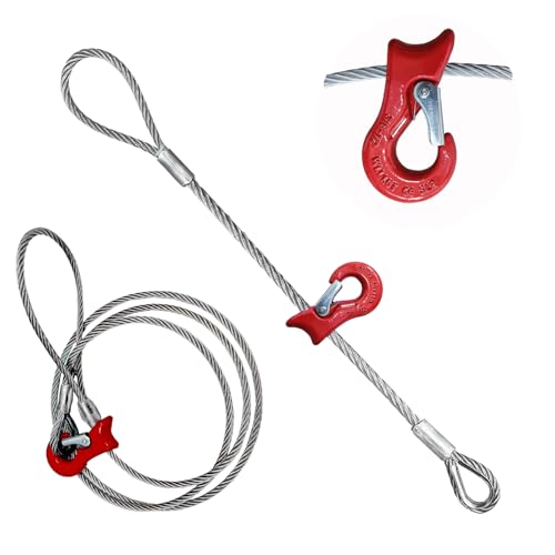 Single Leg Wire Rope Sling - size: 1/2IN-10FT