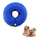 THAIN Soft Dog Recovery Protective Collar After Surgery-Cone Inflatable Collar for Dogs and Cats - Adjustable Washable Elizabethan Collar (L)