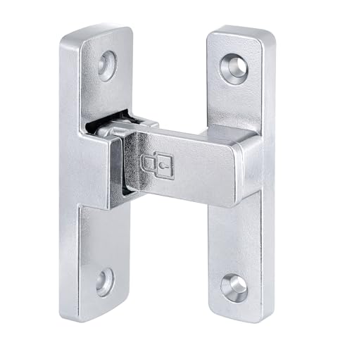 Silvery 90 Degree Zinc Alloy Barn Door Latch, Flip Gate Lock | Sliding Door Latch,Right Angle Door Lock,for bedroom,garage,balcony,barn,bathroom,drawer,window,cabinet,pet enclosures - color: Silvery_90 Degree