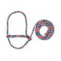 Weaver Livestock Braided Poly Rope Halter, 3/8" x 10" Modern, Adjustable, Soft Braid Sheep Halter, Livestock Equipment for Sheep, Goats - size: 3/8"X10'