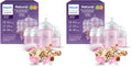 Philips Avent Natural Baby Bottle with Natural Response Nipple, Pink Baby Gift Set with Snuggle, SCD838/03 (Pack of 2) - color: Pink, size: 12 Count (Pack of 2)