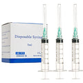 5ml Syringe with Needle 21 Gauge 1.5 Inch Luer Lock, Individually Wrapped - style: 5ML