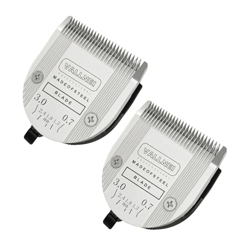 [2 Pack] 5-in-1 Replacement Clipper Blade, Detachable & Adjustable Dog Grooming Blade Compatible with Wahl Arco, Bravura, Chromado, Creativa, Figura, Motion & SuperGroom (Silver) - color: Silver, size: 2 Pack