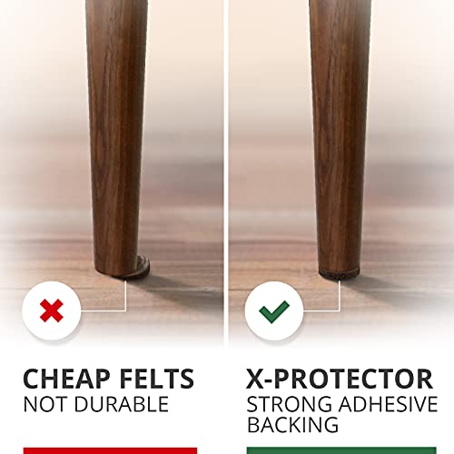 Felt Furniture Pads X-PROTECTOR 181 PCS Premium Furniture Pads - Felt Pads Furniture Feet Best Wood Floor Protectors - Protect Your Hardwood & Laminate Flooring! (Pack of 2) - size: 181 PCS Brown, Round & Square (Pack of 2)
