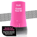 Guard Your ID Identity Theft Protection Roller Stamp for Mail & Documents - color: Pink, size: Standard