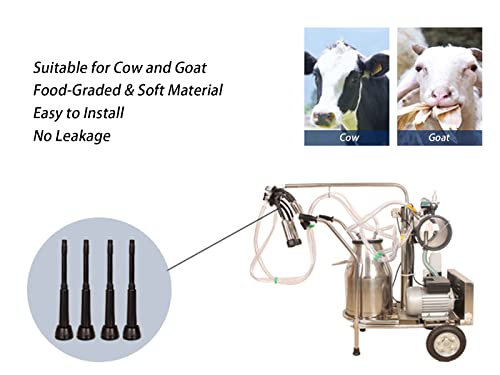 Milking Liner Rubber 4 Pcs, Rubber Inflation Liner for Cow (295) Milking Equipment for Cows - style: 295