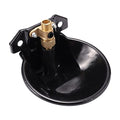Automatic Goat Sheep Waterer Bowl with Copper Touch Valve | Thickened Steel, No Spill Livestock Water Trough for Goat,Sheep,Pig , Farm Water Drinking Equipment - color: BLACK