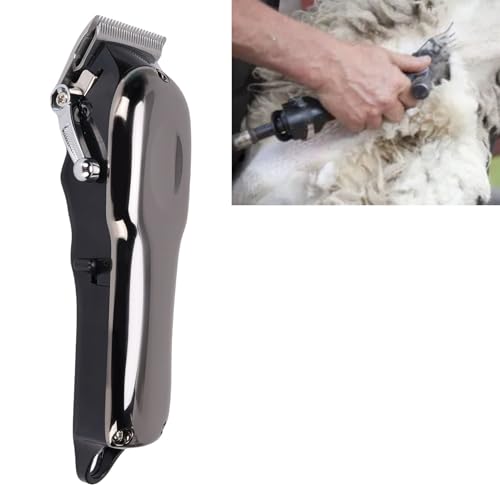 Cordless Horse Clipper, Low Noise Livestock Grooming Kit with Alloy Body for Horses Cows Cats Dogs
