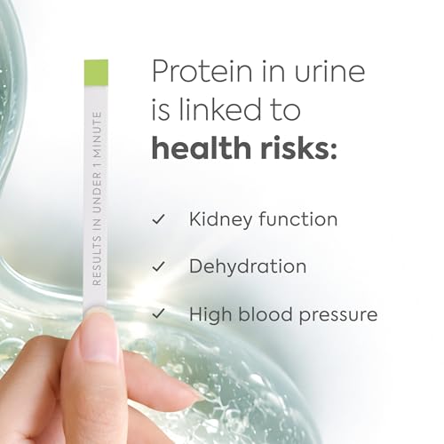 Diagnox Urine Protein Test Strips, At-Home Proteinuria Monitoring, 30 Pack | Individually Wrapped Tests, Fast Results in 60 Seconds, Easy To Use, Private Testing, Simple Color Scale Reading